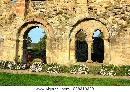 Inside The Church Of Carta Medieval Cistercian Monastery Near Sibiu, Transilvania
