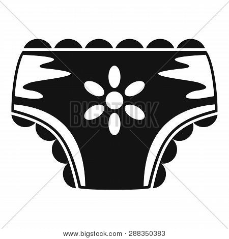 Baby Girl Nappy Icon. Simple Illustration Of Baby Girl Nappy Icon For Web Design Isolated On White B