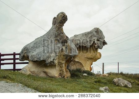 Elephant Rocks In Duntroon, South Island, New Zealand
