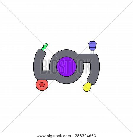 Cartoon Twist Pull Toy Colored Icon. Signs And Symbols Can Be Used For Web, Logo, Mobile App, Ui, Ux