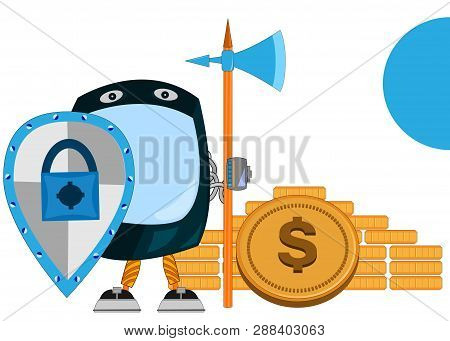 Security Software Protect Data In Computer And Mobile System Applications. Smartphone As A Guard Wit