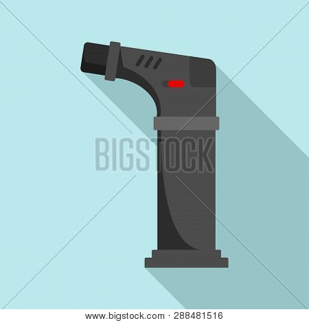 Modern Cigarette Lighter Icon. Flat Illustration Of Modern Cigarette Lighter Icon For Web Design