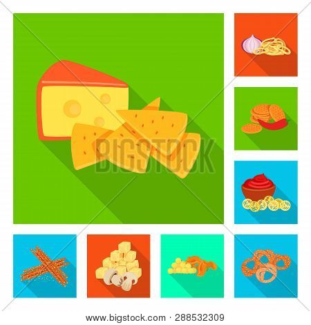 Vector Illustration Of Taste And Seasonin Logo. Collection Of Taste And Organic   Vector Icon For St