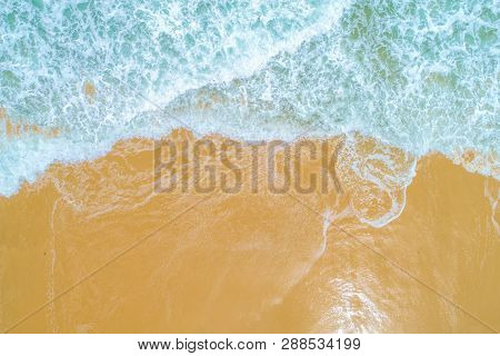 Sea Wave Snad Beach Summer Background