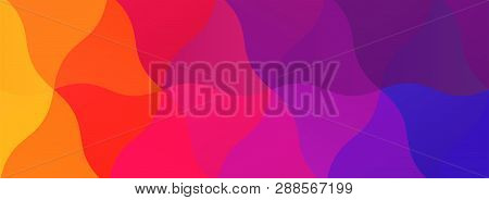 Color Blend Rainbow Low Poly Bg Design