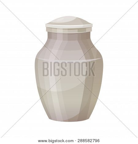 Funerary Urn For Cremation Ceremony, Object Icon