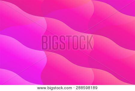 Background With Vibrant Waves Of Magenta Pink