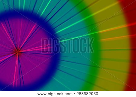 Colorful Abstract Background With Circular Lines In The View
