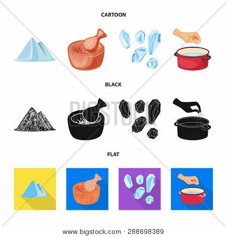 Vector Illustration Of Cooking And Sea Icon. Set Of Cooking And Baking   Vector Icon For Stock.