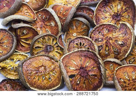 Slices Of Dried Fruts Matum. Matum Therapeutic Tea For The Lungs