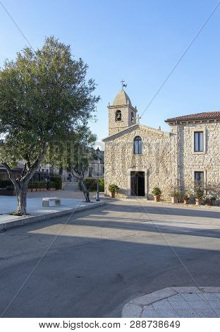 Church Square In San Pantaleo Sardinia