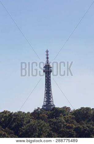 The Petrin Lookout Tower Is A Copy Of Eiffel Tower In Prague In Czech Republic
