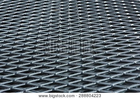 Expanded Metal Steel In The Factory Industry.