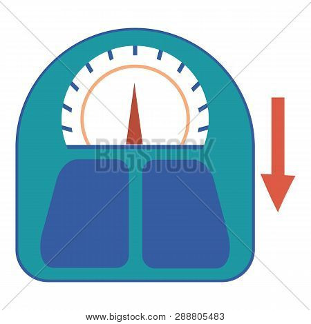Sudden Weight Loss Icon. Cartoon Of Sudden Weight Loss Vector Icon For Web Design Isolated On White 