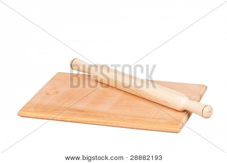 Hardboard ไม้กับแป้งแยกต่างหากบนพื้นหลังสีขาว