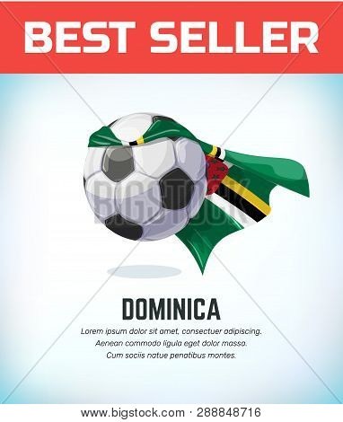 Domina Football Or Soccer Ball. Football National Team. Vector Illustration