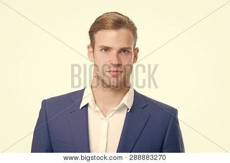 White Collar Worker. Macho Confident Ready Work Office. Guy Office Worker Handsome Attractive. Worki