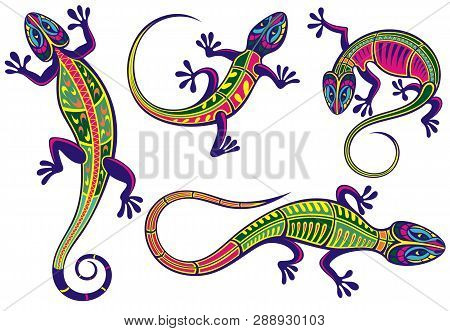 Lizard Icons Set For Your Design . Lizards