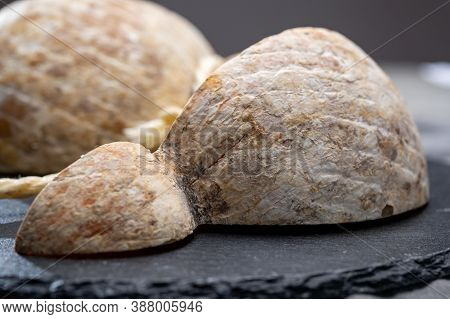 Italian Semi Hard Matured Caciocavallo Cheese, Handmade And Aged In Natural Underground Caves In Apu