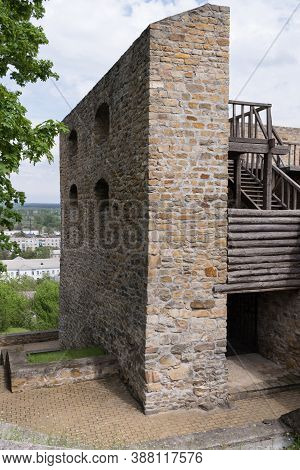 Fragment Of The Old Defensive Wall Of Chigirin Castle, Fortress, Ukraine