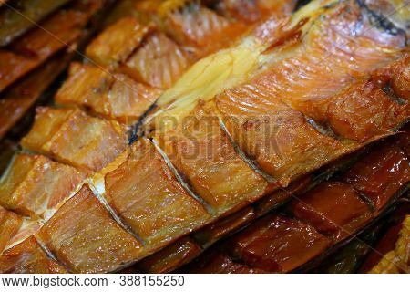 Smoked Fish. Silver Carp Balyk. Smoked Silver Carp