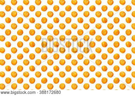 Autumn Background Made Frem Pumpkin. Background Of Orange Miniature Pumpkins. Thanksgiving Or Hallow
