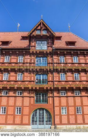 Facade Of The Historic Alte Waage Building In Braunschweig, Germany