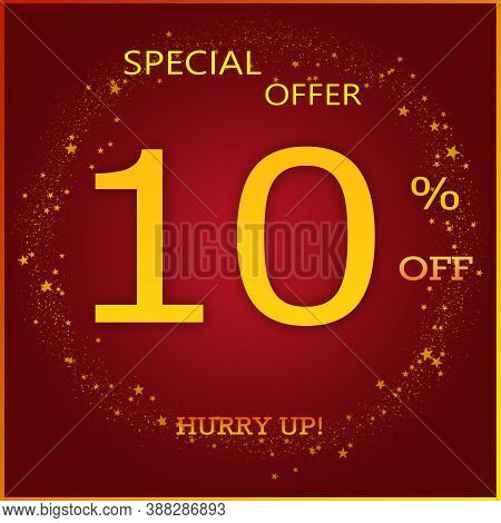 Special Offer 99% Off Hurry Up - Luxury Gold Yellow Text On Brown Background For Christmas & New Yea