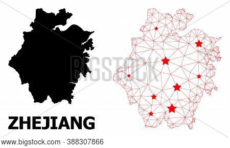 2d Polygonal And Solid Map Of Zhejiang Province. Vector Model Is Created From Map Of Zhejiang Provin