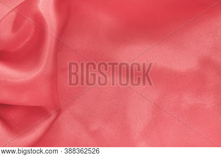 Rose Gold Fabric Cloth Texture For Background And Design Art Work, Beautiful Crumpled Pattern Of Sil