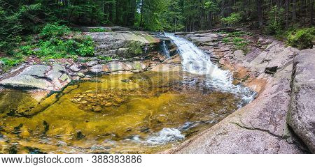 Waterfalls On The River - Mumlava Waterfall, Krkonose National Park, Czech Republic