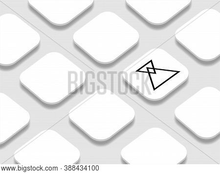 App Icon Mockup Vector Template Presentation Angle