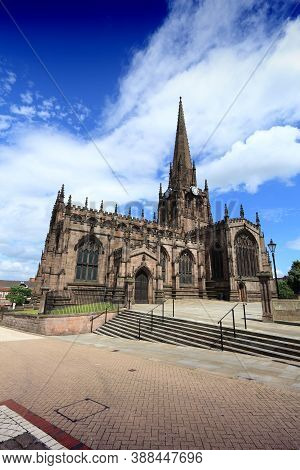 Rotherham, Town In South Yorkshire, Uk. Rotherham Minster (all Saints Church), Gothic Architecture.