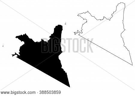 Migori County (republic Of Kenya, Nyanza Province) Map Vector Illustration, Scribble Sketch Migori M
