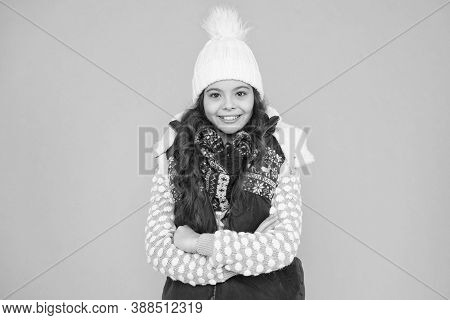 Stay Warm And Stylish. Cold Winter Days. Vacation Time. Stay Active During Season. Kid Wear Knitted 