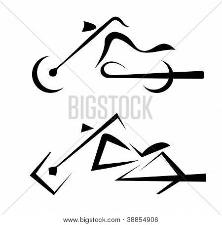 Moottoripyörä symboli, tatuointi