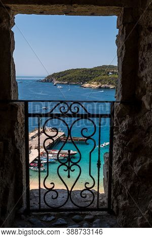 View Through A Balcony Of The Badiali Castle On The Island Of San Nicola, Tremiti Islands And Ours T