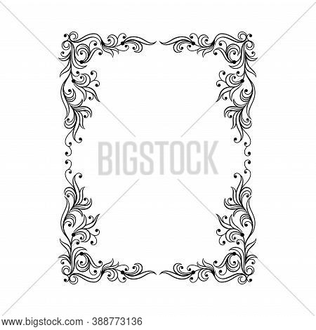 Black Ornate Frame Vector & Photo (Free Trial) | Bigstock