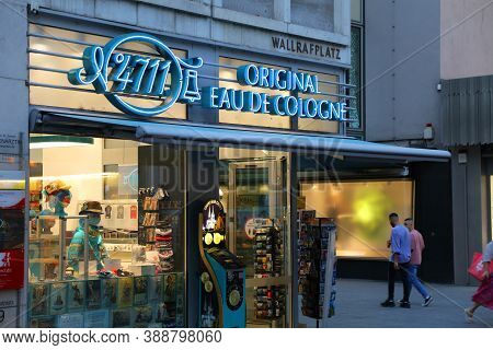 Cologne, Germany - September 21, 2020: Eau De Cologne Store In Germany. Original Eau De Cologne (no 