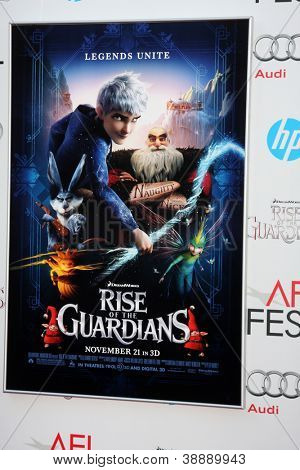 LOS ANGELES - NOV 4: Anledning af vogtere plakat på AFI Film Festival 2012 
