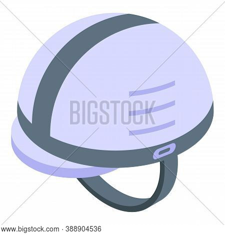 Rescuer Helmet Icon. Isometric Of Rescuer Helmet Vector Icon For Web Design Isolated On White Backgr