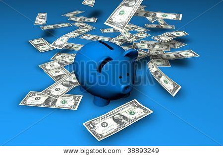 Piggybank Savings Waterfall