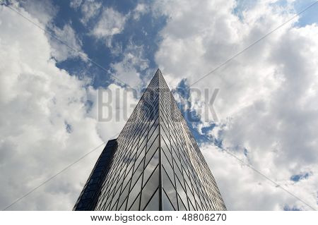 Modern glass office building