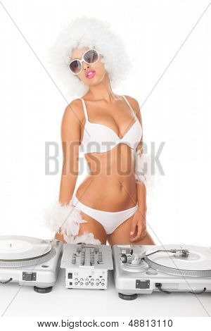 donna sexy dj afro DJ bianco
