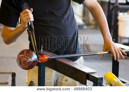 Glassblowing Detail