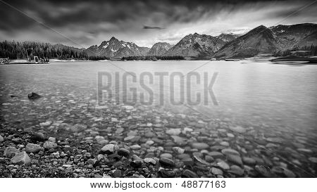 Dreary Summer Day On Jackson Lake
