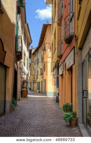 Street View In Old Town Porlezza