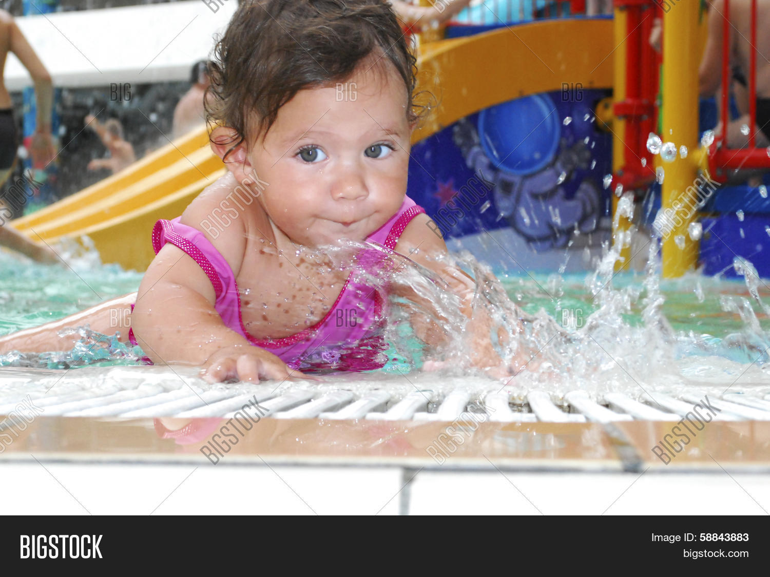 Little Girl Water Park Image & Photo (Free Trial) | Bigstock