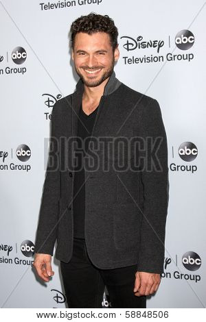 LOS ANGELES - JAN 17:  Adan Canto at the Disney-ABC Television Group 2014 Winter Press Tour Party Arrivals at The Langham Huntington on January 17, 2014 in Pasadena, CA