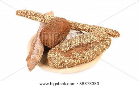 Various healthy bread.